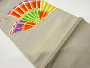 蝶模様刺繍袋帯